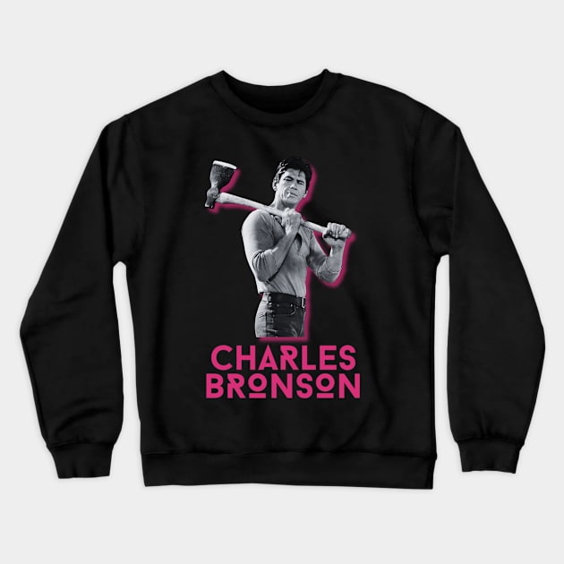 Charles bronson retro Crewneck Sweatshirt by MarketDino